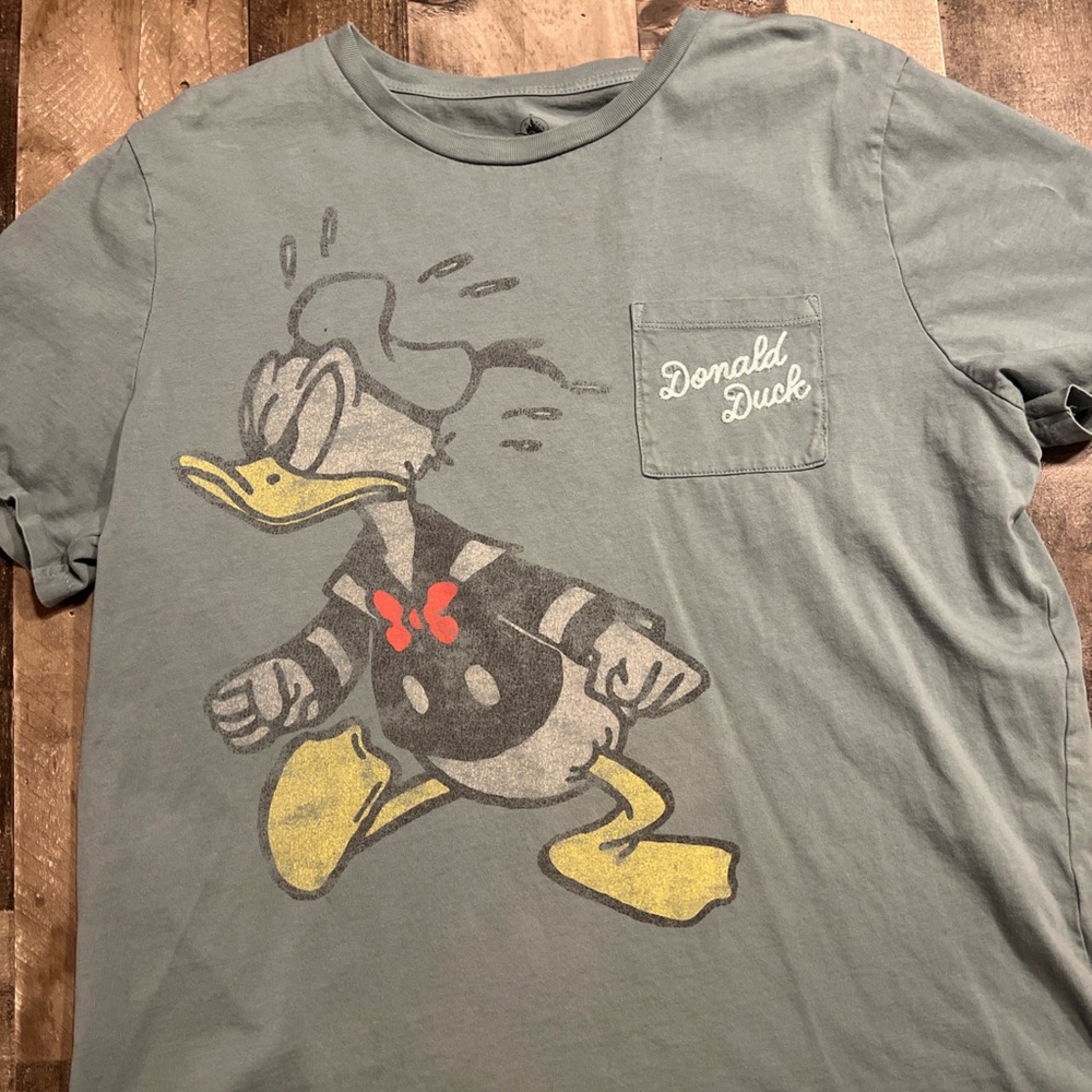 Disney Donald Duck Graphic Men's Tee - Gray